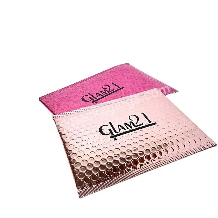 Custom Bubble Envelope Bag Foil Mailer Poly Bubble Mailer Jewelry Clothing Shipping Packaging Mailing Bags With Logo