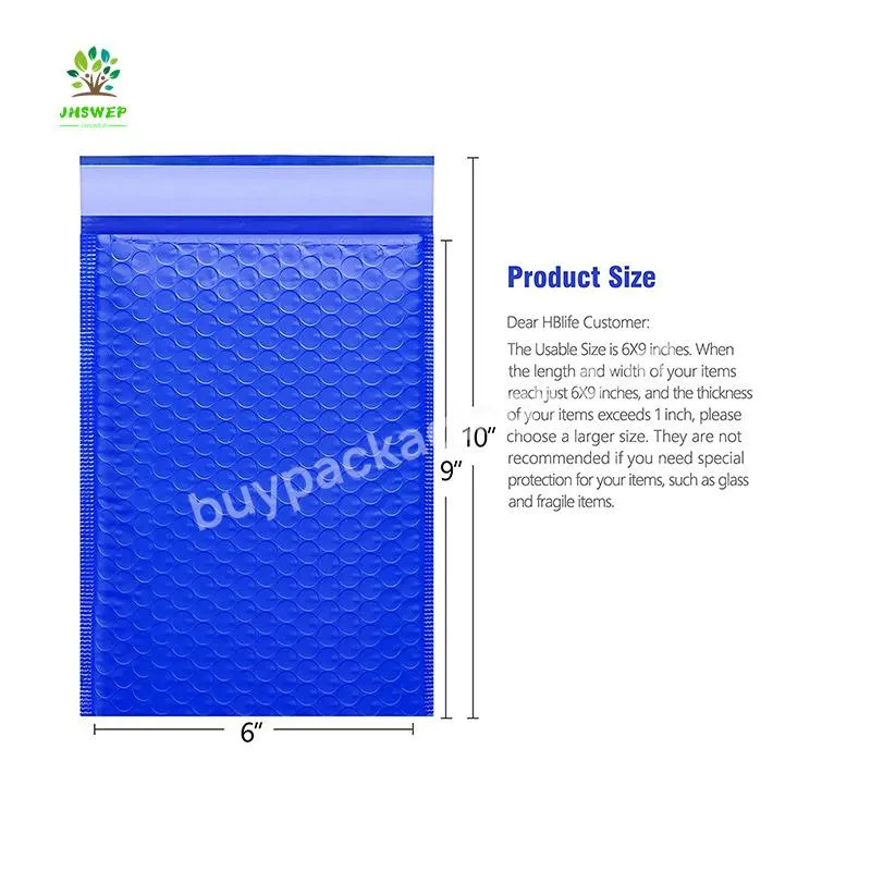 Custom Bubble Mailers Padded Envelope Eco Friendly Color Shipping Packaging Bag
