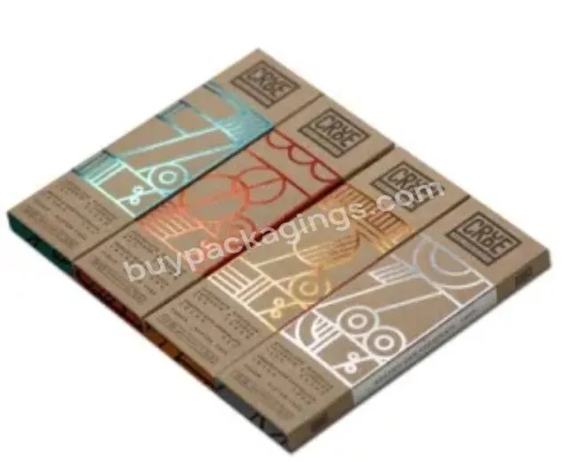Custom Cardboard Luxury Paper Chocolate Bar Packaging Box With Window
