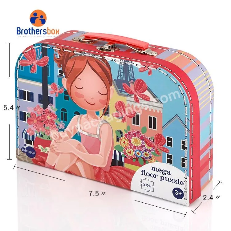 Custom Cardboard paper gift box baby suitcase