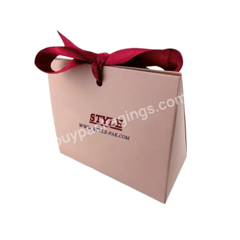 Custom Carry Bag Packaging Box Printing Luxury Triangle Paper Bag For Triangle Shape Items