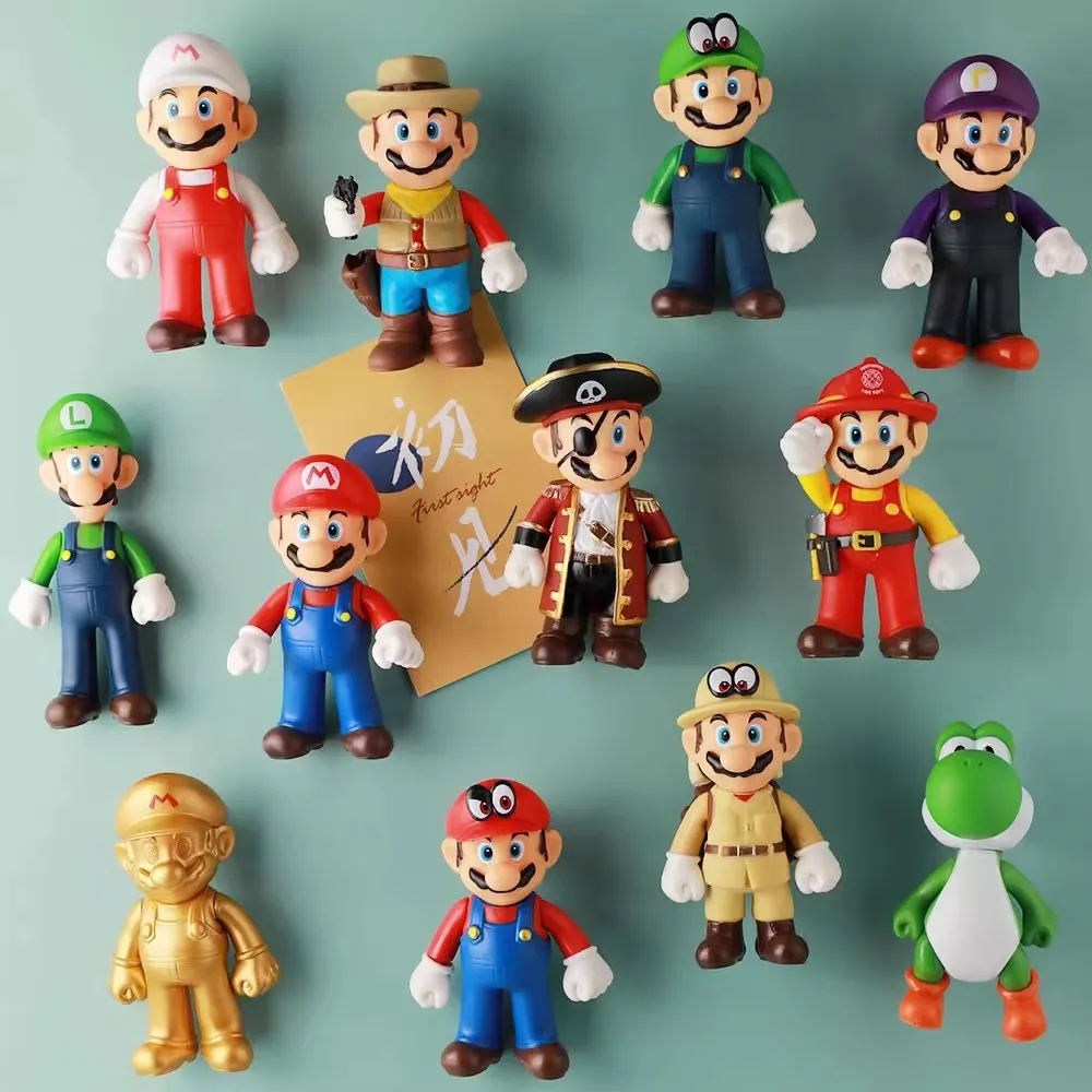 Custom Cartoon Character 3d Super Mario Fridge Magnet for Sale