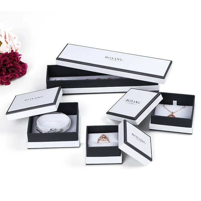 Custom cheap design your own paper jewellery box packaging