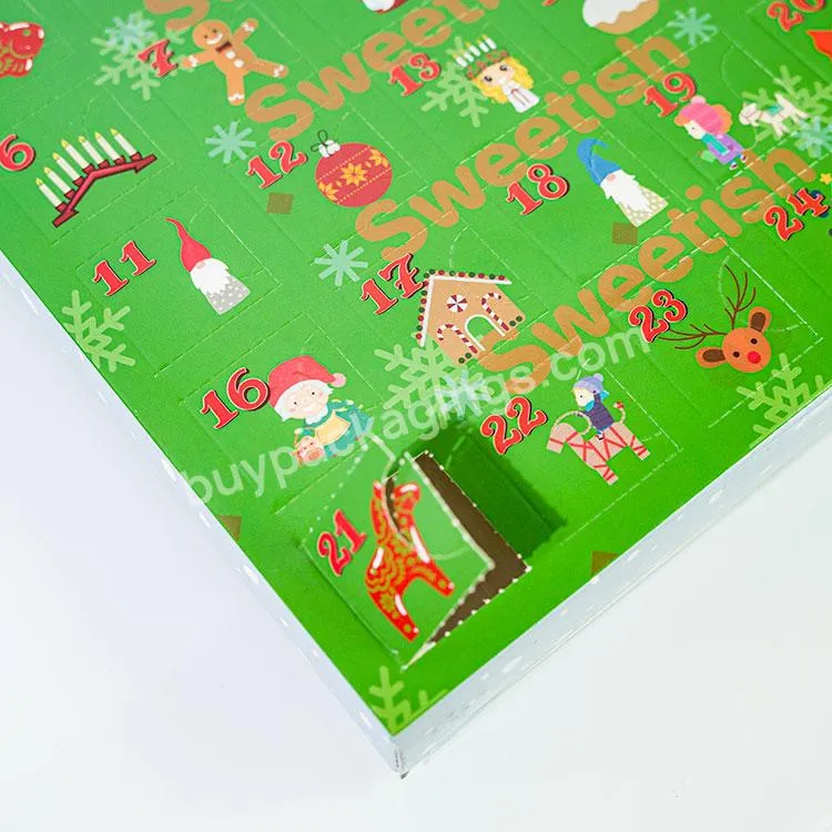 Custom Christmas Cardboard Chocolate Advent Calendar Box