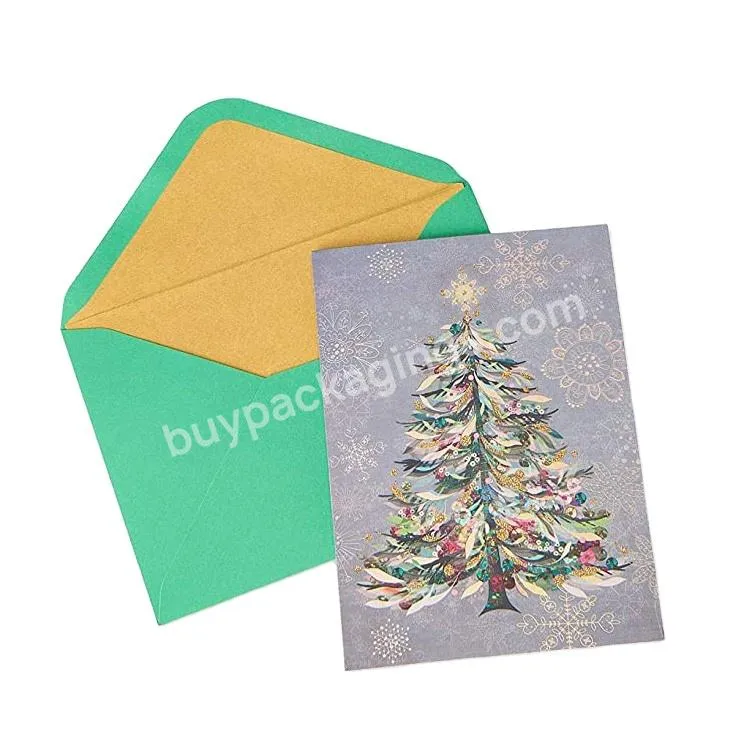 Custom Christmas Cards Christmas Gift Card Holder Sound Chip For Christmas Card