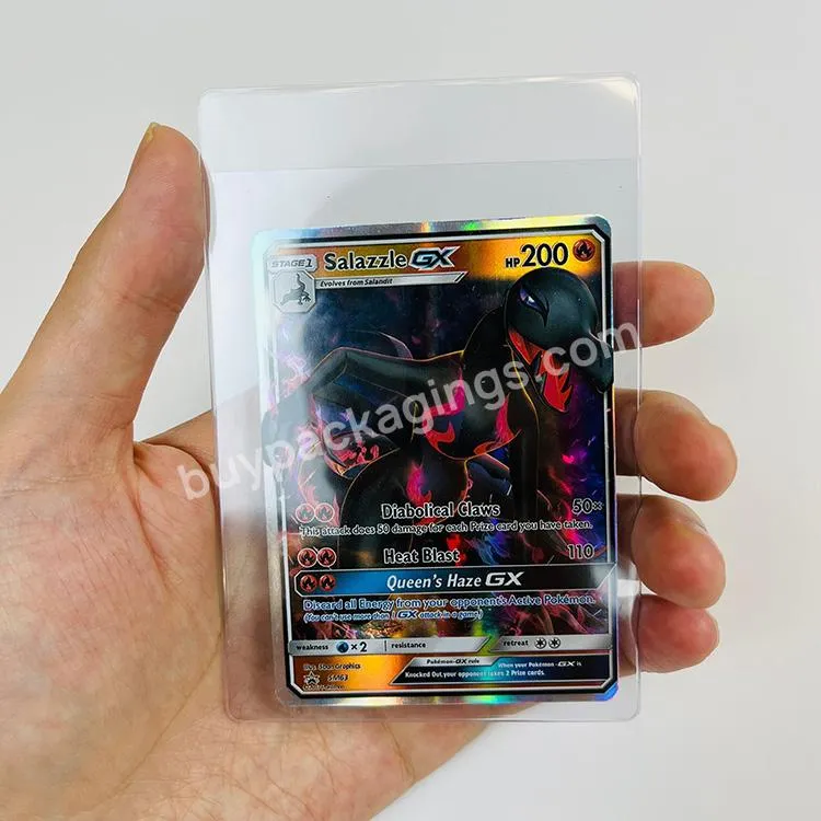 Custom Clear Plastic Baseball Basketball Football Trading Card Sleeves 1 Grading Semi Rigid Card Saver Card Holder - Buy Semi Rigid Card Holder Custom,Plastic Card Holder Clear,Card Saver 1 Grading.