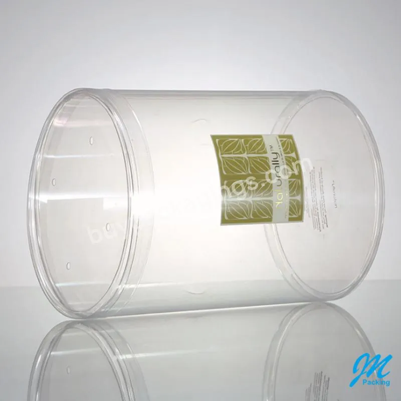 Custom Clear Printing Tubes Plastic Round Box For Clothing Packaging