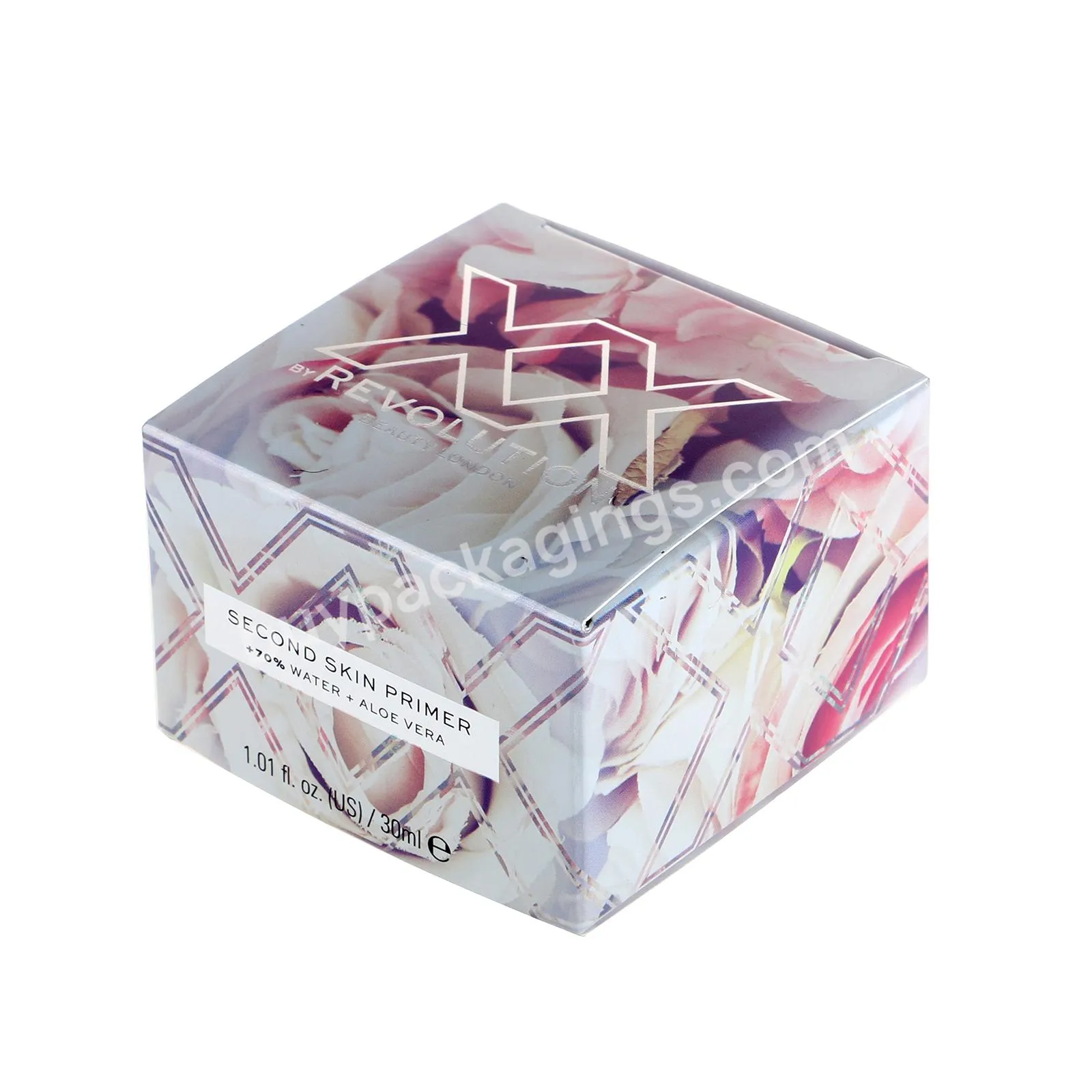 Custom Color Small Square Paper Printing Cosmetics Packaging Box
