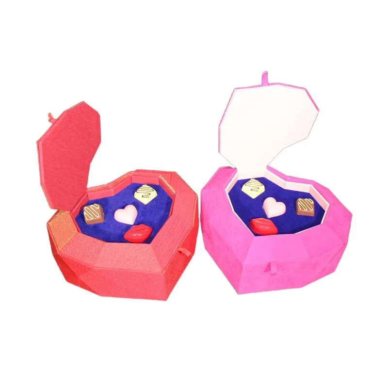 Custom Decorative Valentine Heart Shaped Chocolate Box Wholesale Manufacturer Guangdong Shanghai