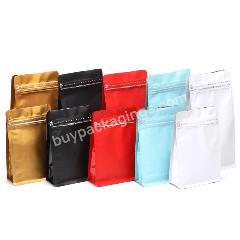 Custom Design Aluminum Foil Coffee Beans Packaging Side Gusset Bags With Valve