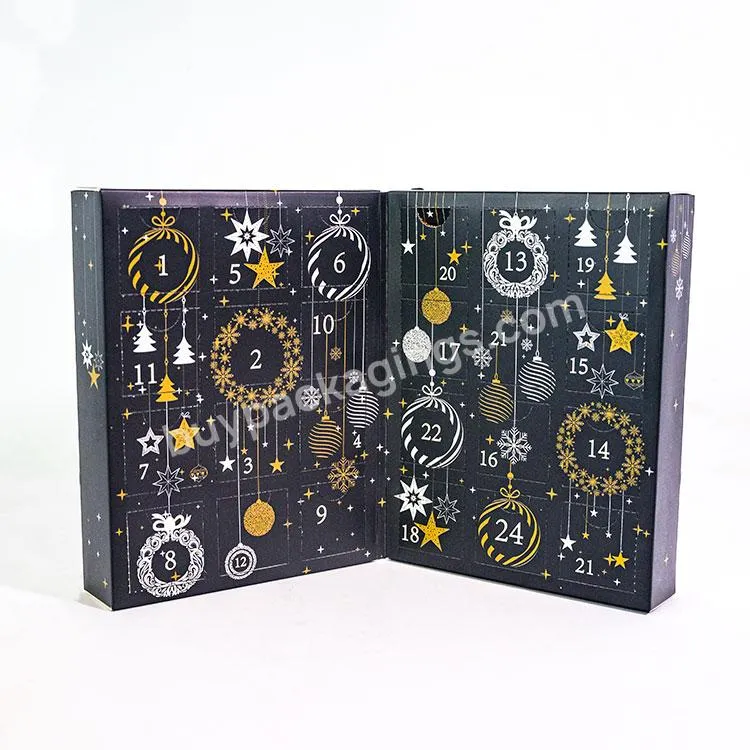Custom Design Cardboard Christmas Countdown Cosmetics Advent Calendar