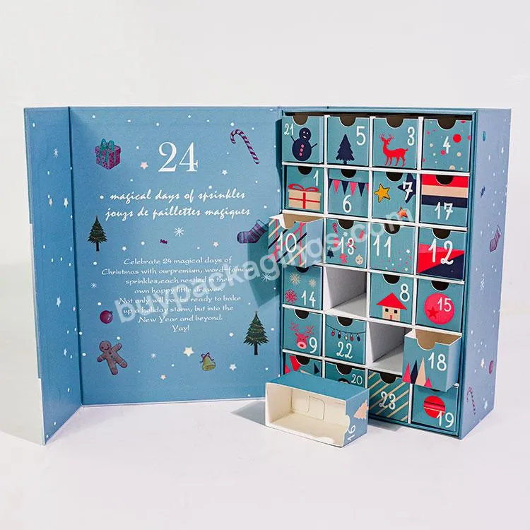 Custom Design Cardboard Paper Packaging Toys,Chocolate,Bottles,Cosmetics Advent Calendar