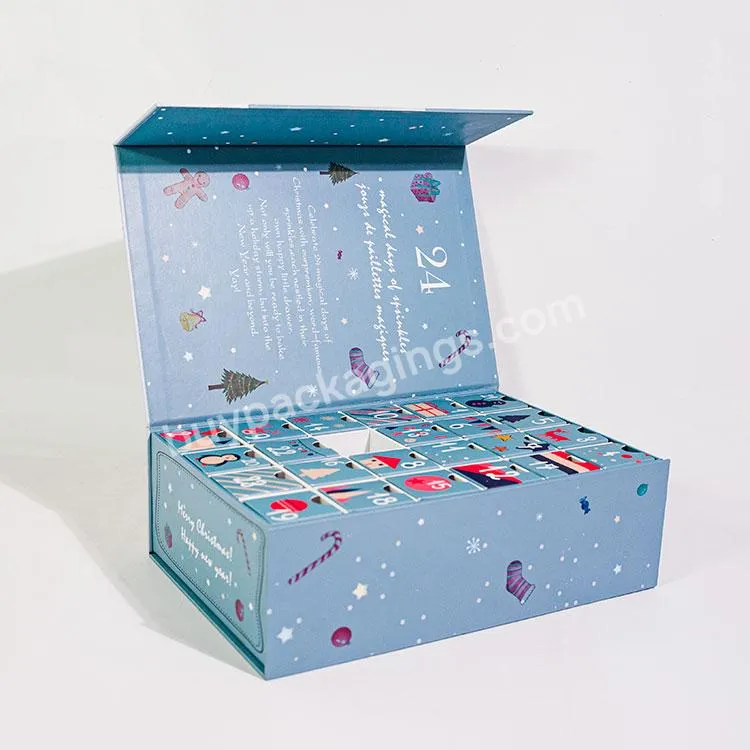 Custom Design Cardboard Paper Packaging Toys,Chocolate,Bottles,Cosmetics Advent Calendar