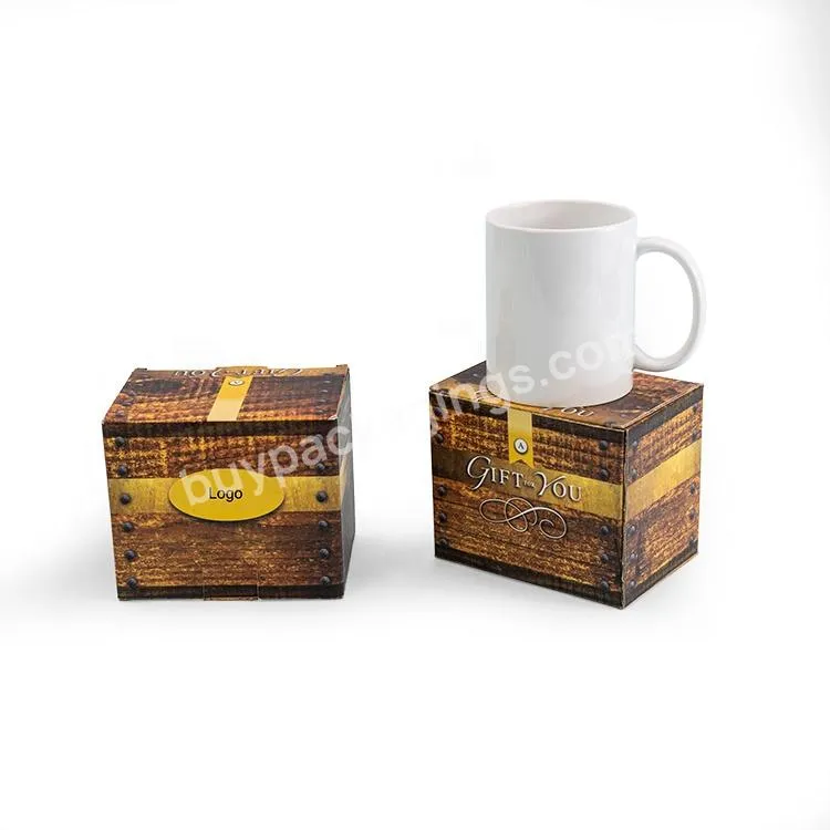 Custom Design Eco Friendly Mailing Mug Box With Foam Insert Corrugated Cartons Coffee Tea Mug Shipping Box With Foam Insert