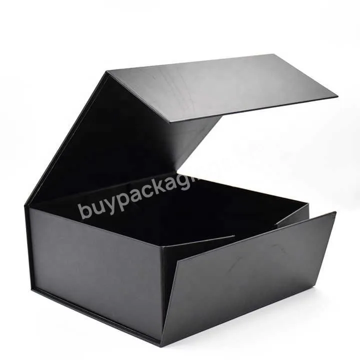 Custom Design Large Paper Folding Box Packaging Luxury Rigid Cardboard Foldable Gift Box For Wedding Dress