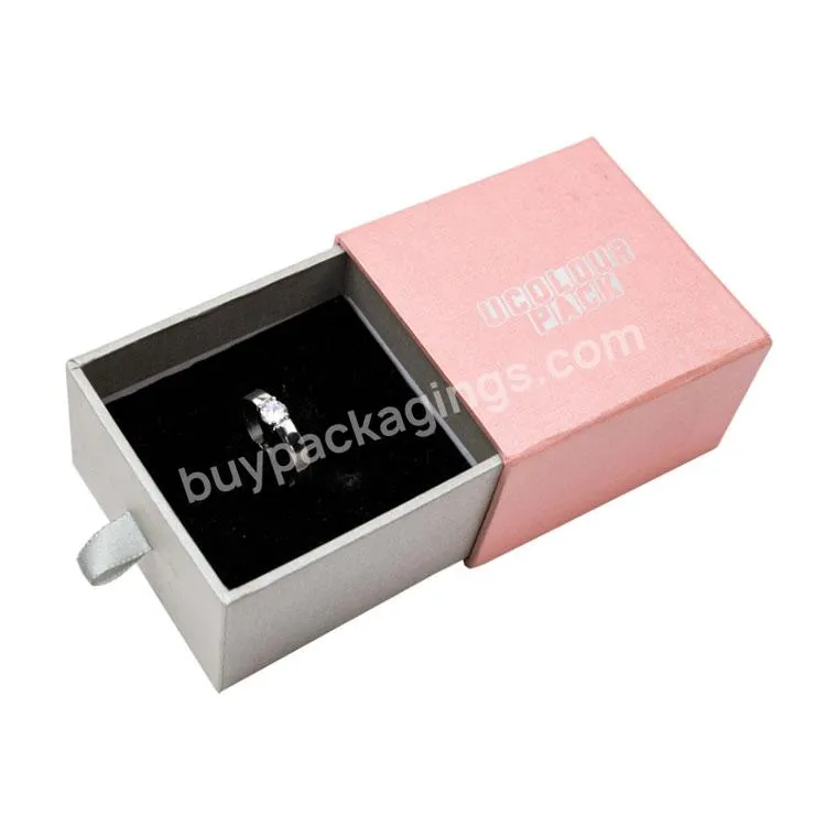 Custom Design Printed Jewellery Box Magnetic Gift Box Pink Magnetic Gift Box With Eva Insert Jewellery