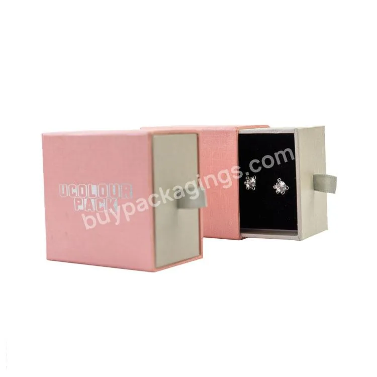 Custom Design Printed Jewellery Box Magnetic Gift Box Pink Magnetic Gift Box With Eva Insert Jewellery