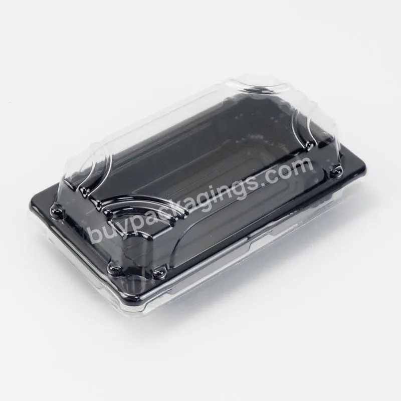 Custom Disposable Plastic Takeaway Sushi Box With Transparent Lid