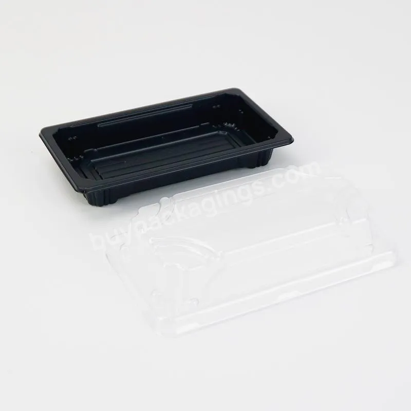 Custom Disposable Plastic Takeaway Sushi Box With Transparent Lid