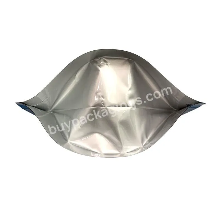 Custom Eco Friendly Aluminum Foil One Side Transparent Stand Up Pouch