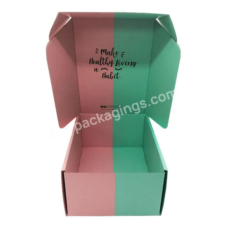 Custom Eco Friendly Cajas Para Ropa Corrugated Paper Packaging Clothing Shipping Box