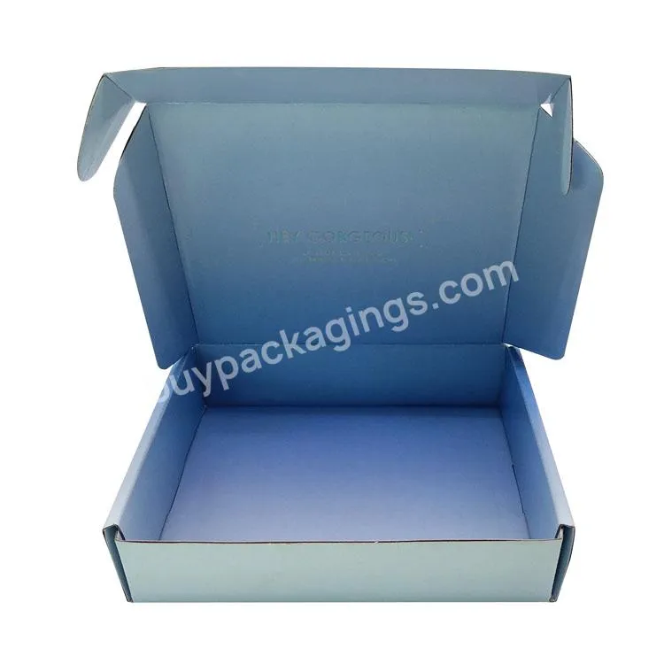 Custom Eco Friendly Cajas Para Ropa Corrugated Paper Packaging Clothing Shipping Box