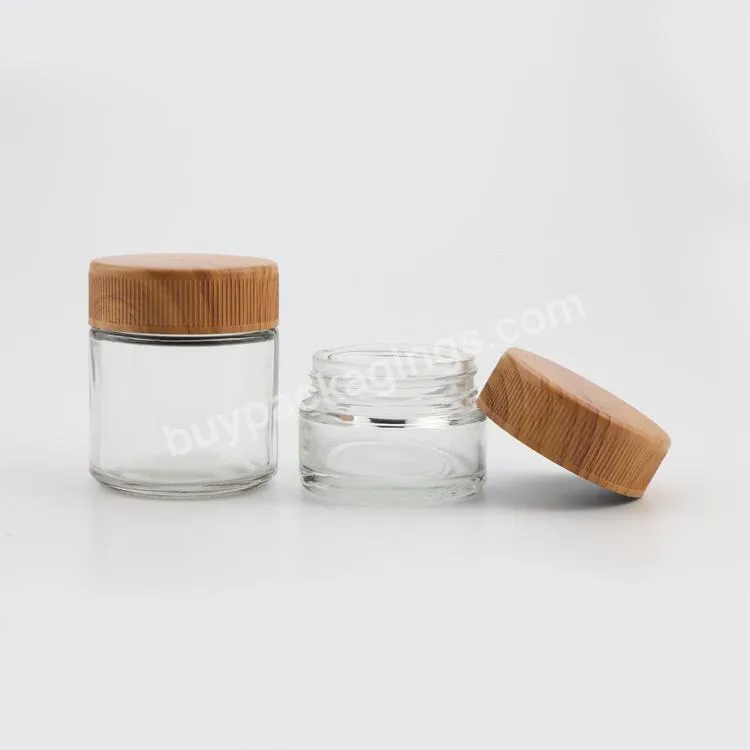 Custom Empty Candle Jar Glass With Wood Lid Glass Jars Packaging Child Resistant Glass Jar - Buy Empty Candle Jar Glass With Wood Lid,Glass Jars Packaging,Child Resistant Glass Jar.