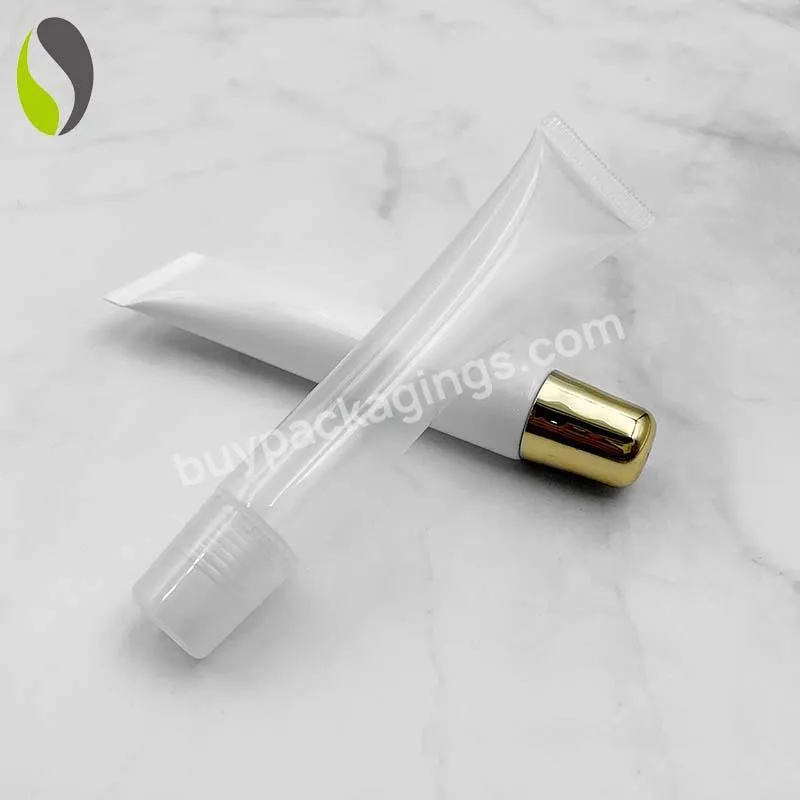 Custom Empty Clear Cosmetic Plastic Tube Cheap Squeeze Lipstick Tube Wholesale Lip Gloss Collapsible Tube