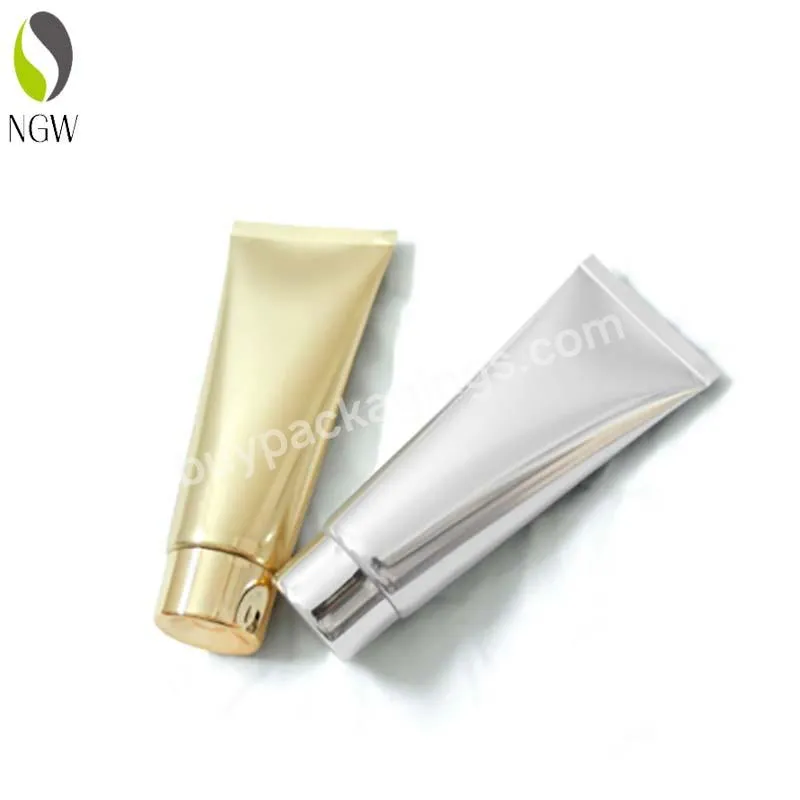 Custom Empty Facial Cleanser Lotion Cream Packaging Tubes For Plastic Aluminum Gold Silver Plastic Extrusion Layer Tube