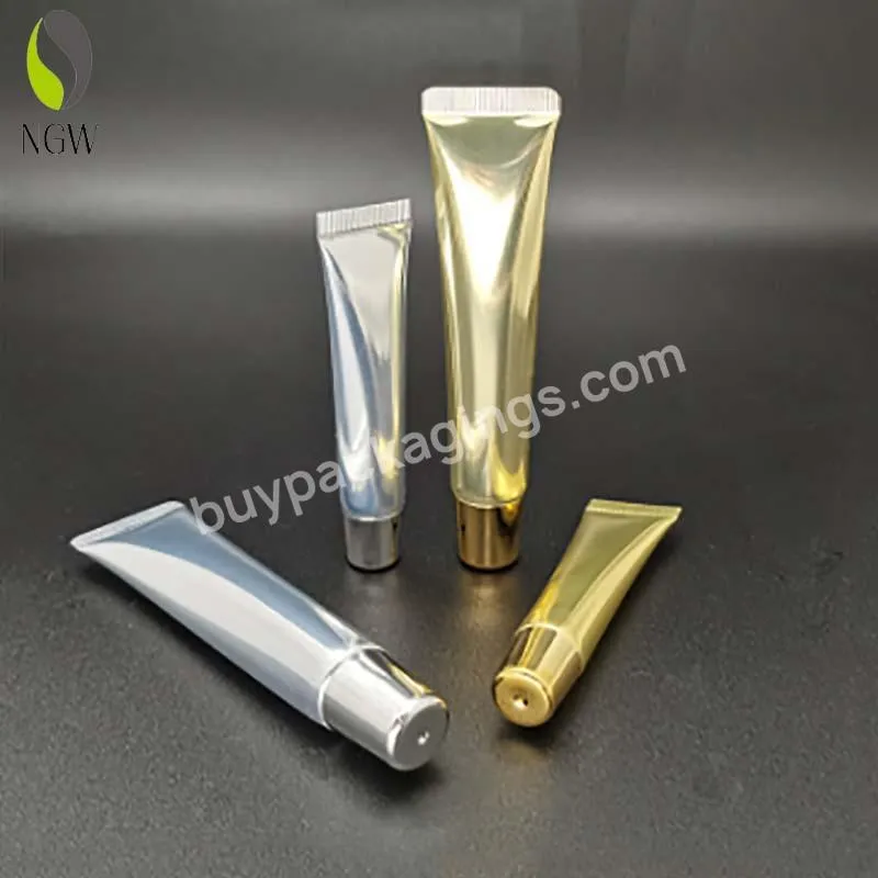 Custom Empty Facial Cleanser Lotion Cream Packaging Tubes For Plastic Aluminum Luxury Gold Silver Plastic Extrusion Layer Tube