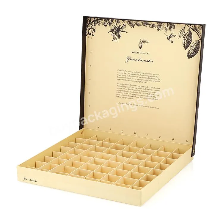 Custom Empty Paper Packaging Cajas Para Chocolate Luxury Chocolate Gift Box For Chocolate