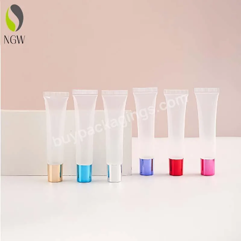 Custom Empty Personalized Cosmetic Plastic Tube Cheap Squeeze Lip Balm Lip Gloss Tube 10ml15ml20ml25ml30ml35ml