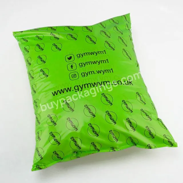 Custom Envelope Bolsas Para Envio Postal Bags Small Business Packing Supplies Poly Mailer 6x9 Green Polybags With Logo Print