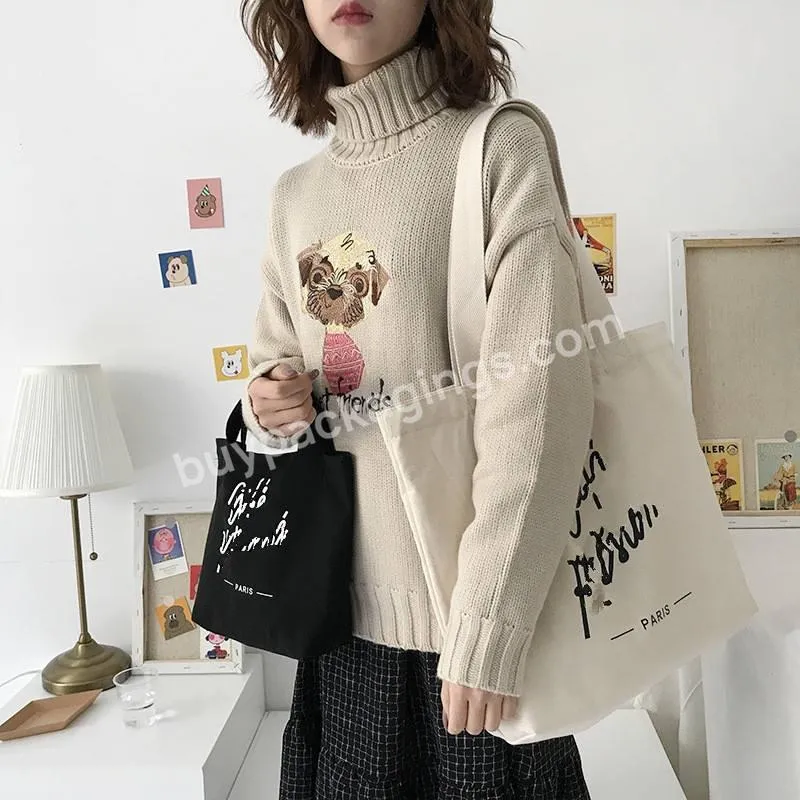 Custom Fashion Recyclable Shopping Cotton Bag Tote Bag Cotton Custom Printed Canvas Bag Tote