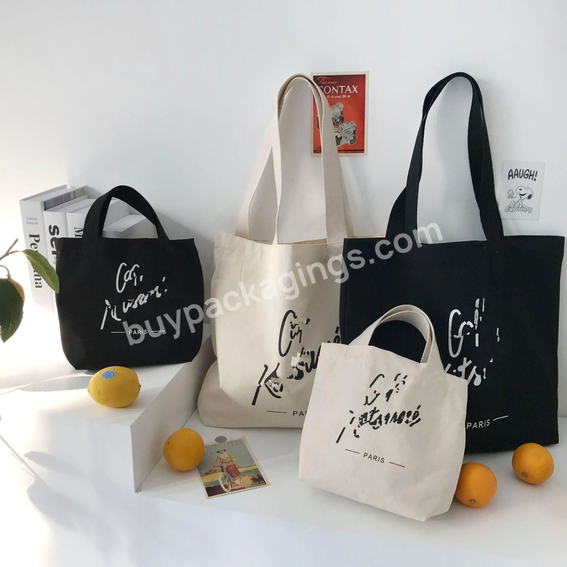 Custom Fashion Recyclable Shopping Cotton Bag Tote Bag Cotton Custom Printed Canvas Bag Tote