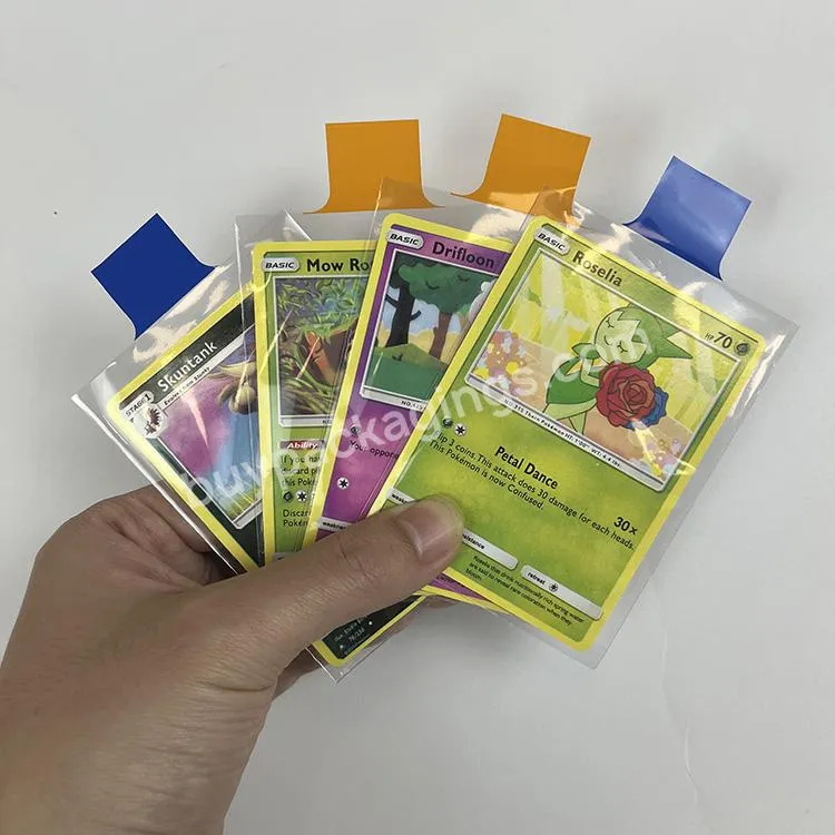 Custom Flexible Food Grade Pp Game Easy Grading Tap Penny Card Protector Sleeves - Buy Game Card Sleeves,Pp Card Sleeves,Card Sleeves Protector.