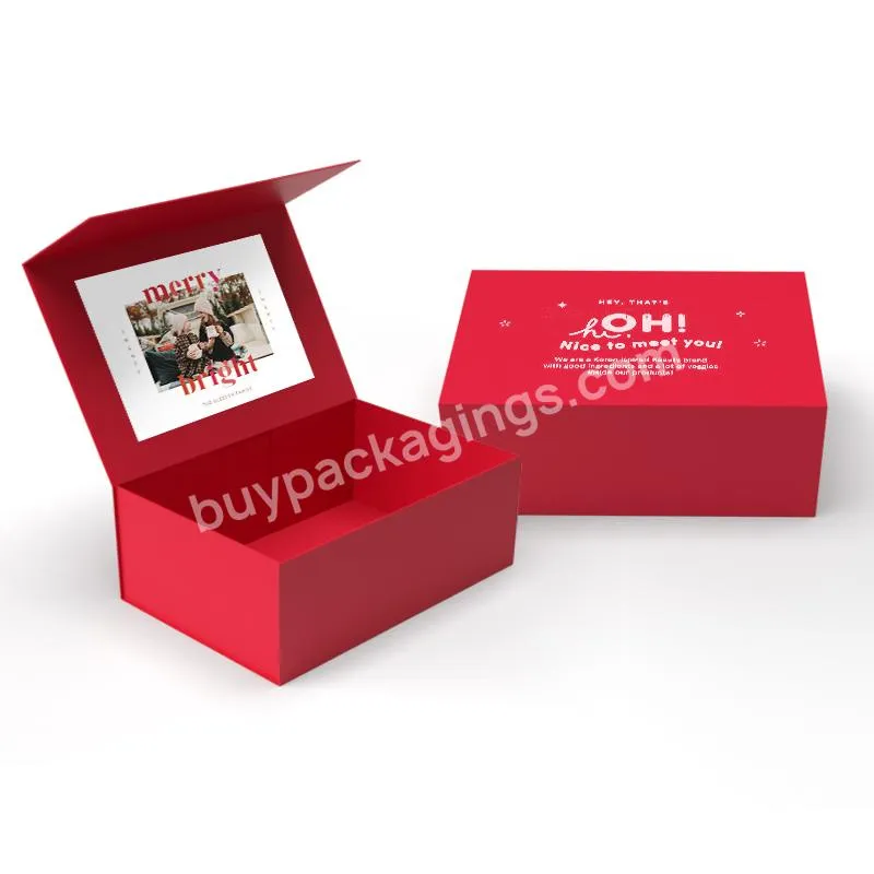 Custom Foldable Rigid Paper Box Cardboard Clothes Packaging Luxury Gift Magnetic Boxes With Magnetic Closure Lid