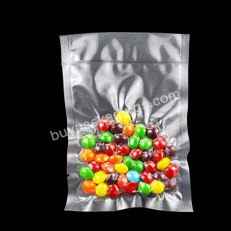 Custom Free Vacuum Storage Bags Custom Food Embossed Whole Frozen Transparent Vacuum Seal Bag