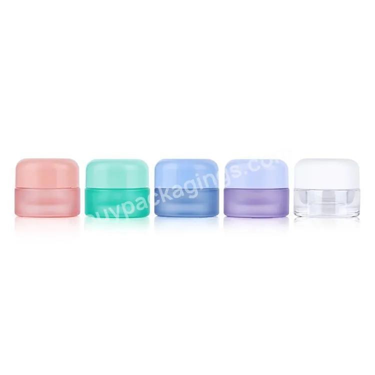 Custom Frosted 5ml 9ml Cr Thick Bottom Glass Concentrate Storage Container Mini Jar Child Resistant Wax Glass Jar