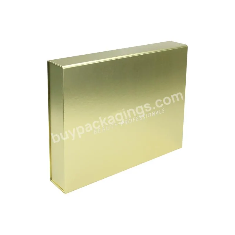 Custom Gold Paper Card Magnetic Folding Boxes for Gift