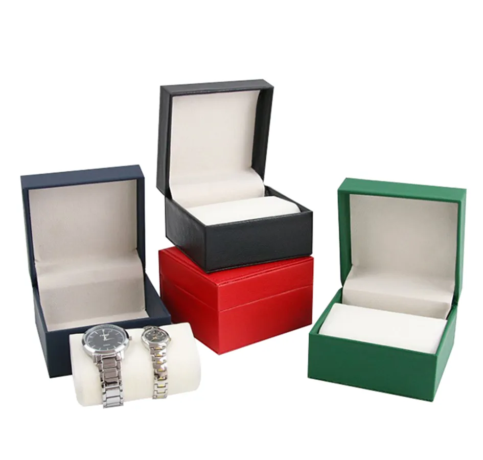 Custom Green PU Leather Couple Watch Box Luxury