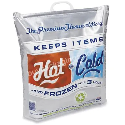 Custom Hot Cold Disposable Food Delivery Insulated Aluminum Foil Thermal Cooler Bags With Handle - Buy Thermal Bag,Thermal Bag Food Delivery Insulated,Hot Cold Thermal Bags.