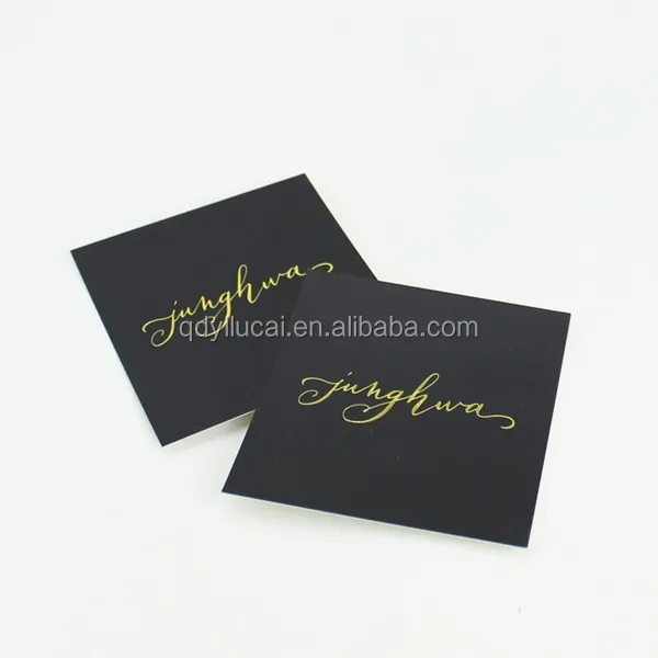 Custom Jewelry Display Cards With Logo Gold Stamping