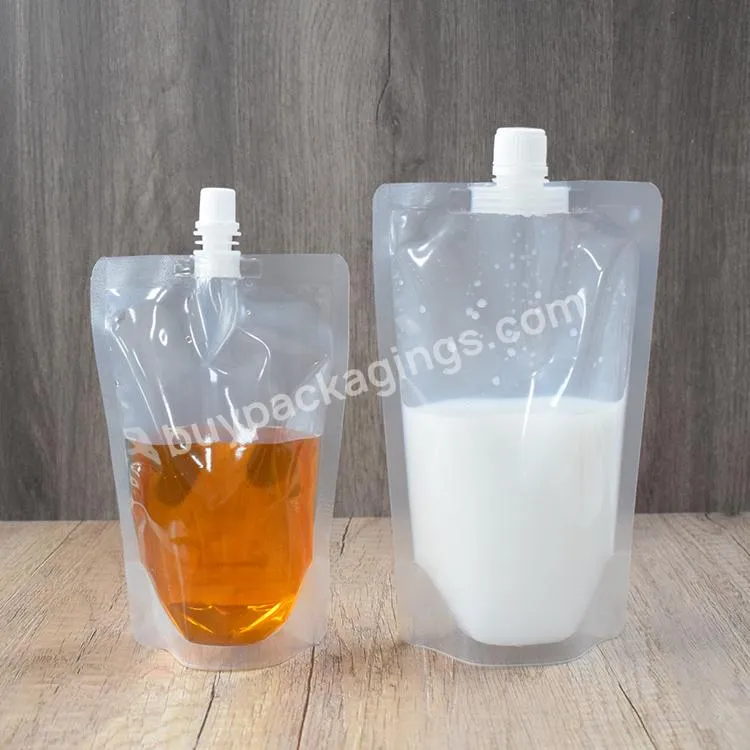Custom Laminated Doypack Packaging Stand Up Spout Bag Liquid Pouch With Spout For Soap