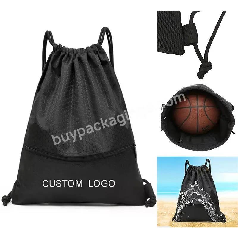 Custom Large String Polyester Drawstring Bags Nylon Gym Bag Drawstring Bag Backpack