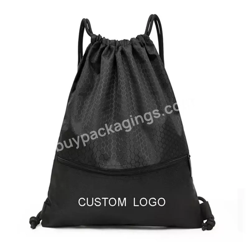 Custom Large String Polyester Drawstring Bags Nylon Gym Bag Drawstring Bag Backpack