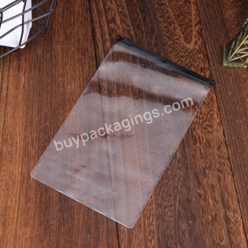 Custom Ldpe Plastic Slider Bag Clear Surface