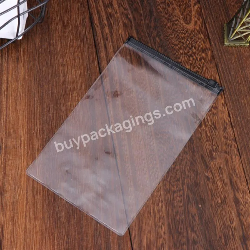 Custom Ldpe Plastic Slider Bag Clear Surface
