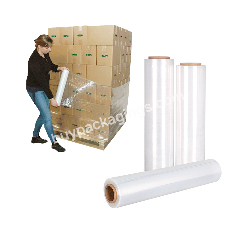 Custom Lldpe Pallet Wrapping Film Plastic Wrap Machine Use Stretch Film