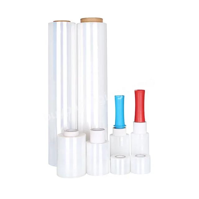 Custom Lldpe Pre Strech Wrap Rolls Packing Save Effort Prestretch Film